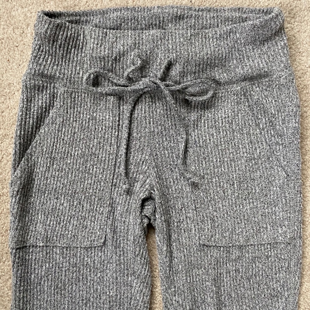 Aerie Heather Grey Knit Joggers